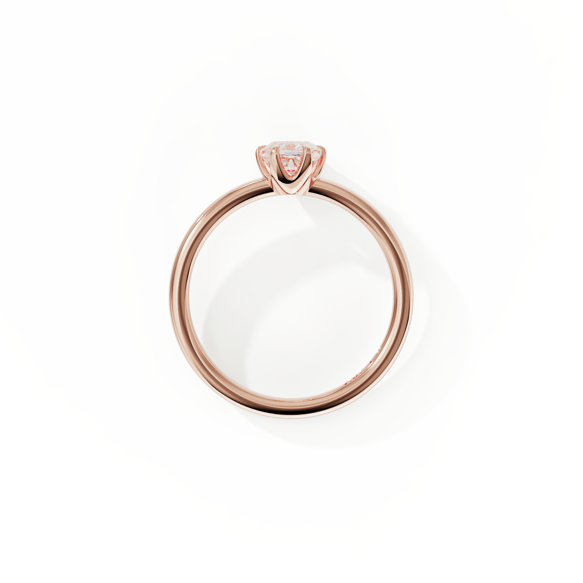 18K Rose Gold Chispa Cushion Engagement Ring