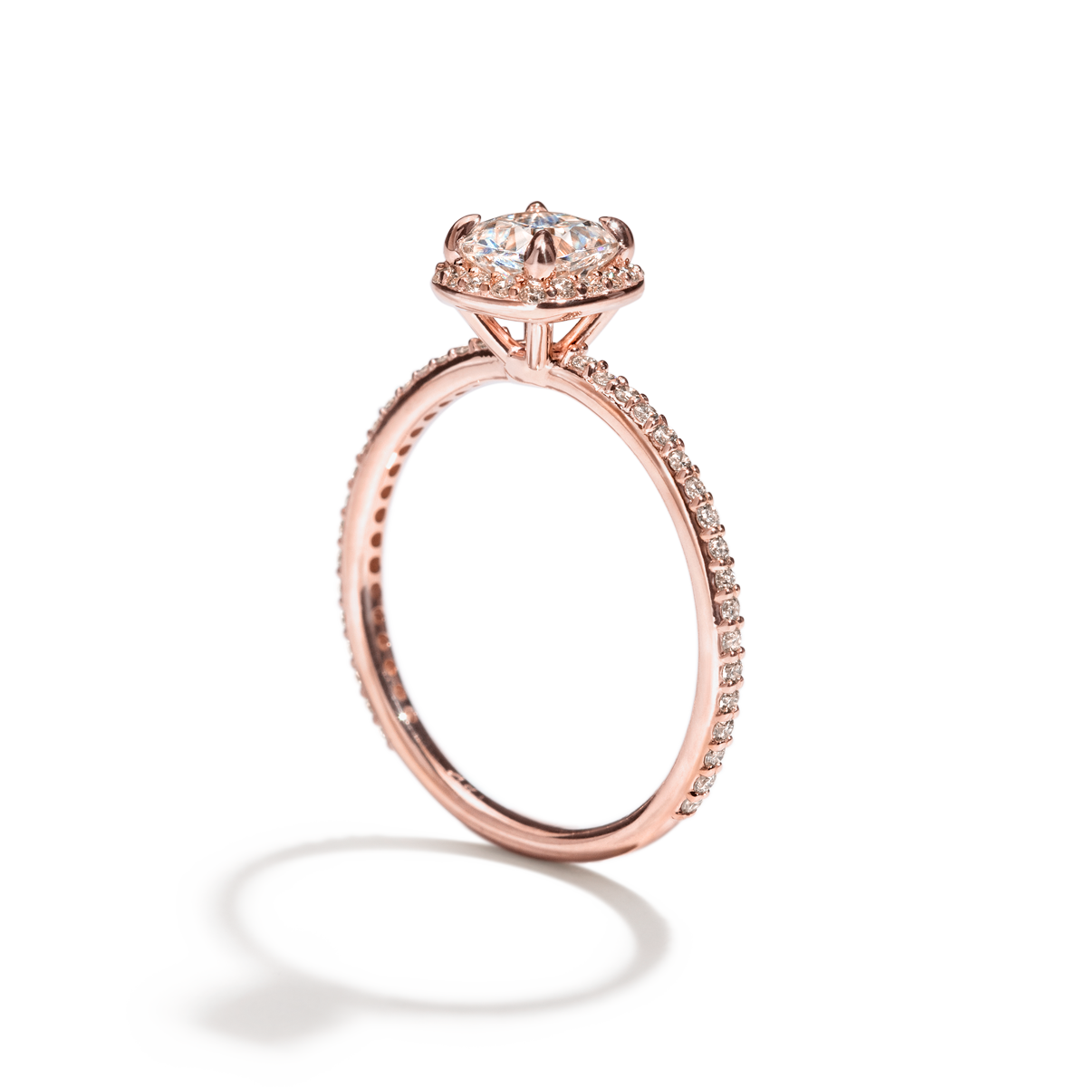 18K Rose Gold Cushion