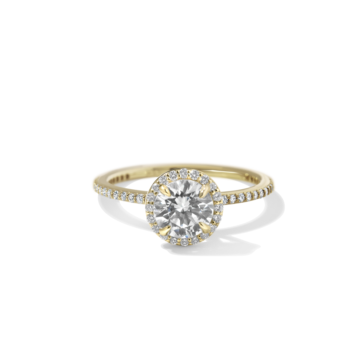 18K Yellow Gold Round