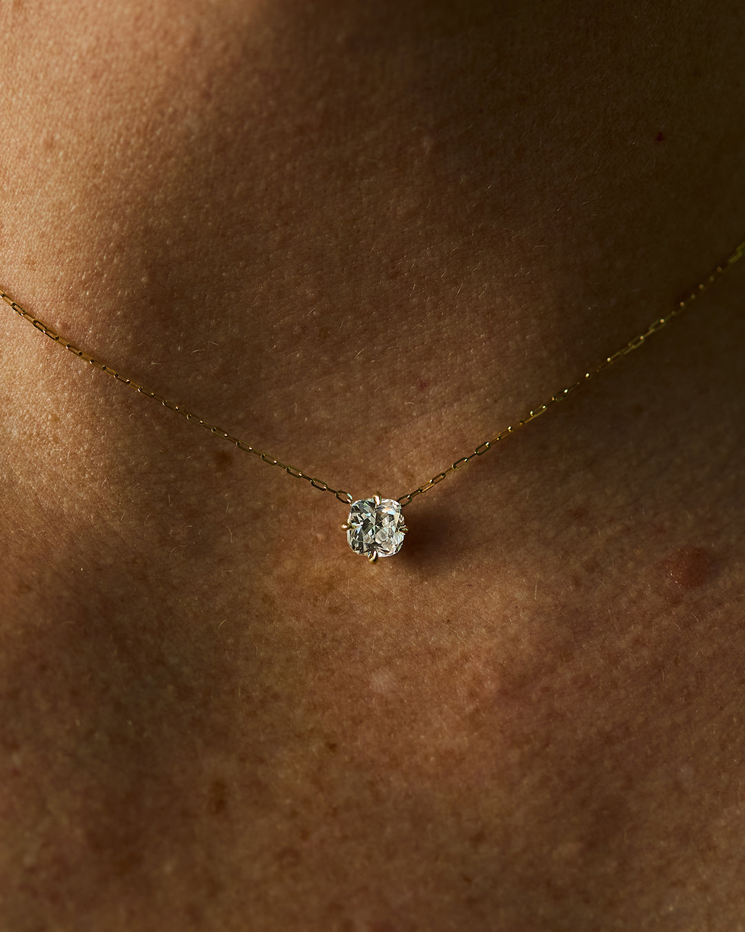 Cushion Diamond Pendant