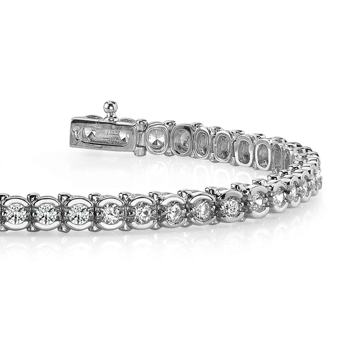 Round Prong Set Tennis Bracelet