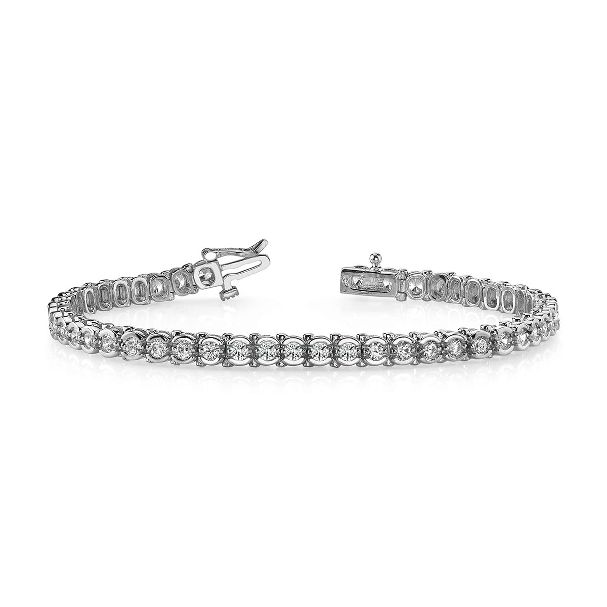 Round Prong Set Tennis Bracelet