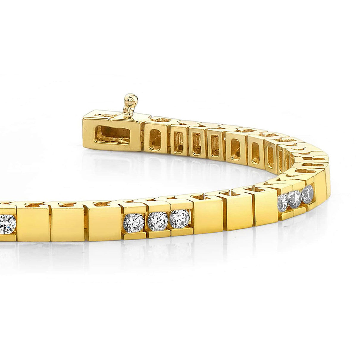 Diamond Building Block Tennis Bracelet