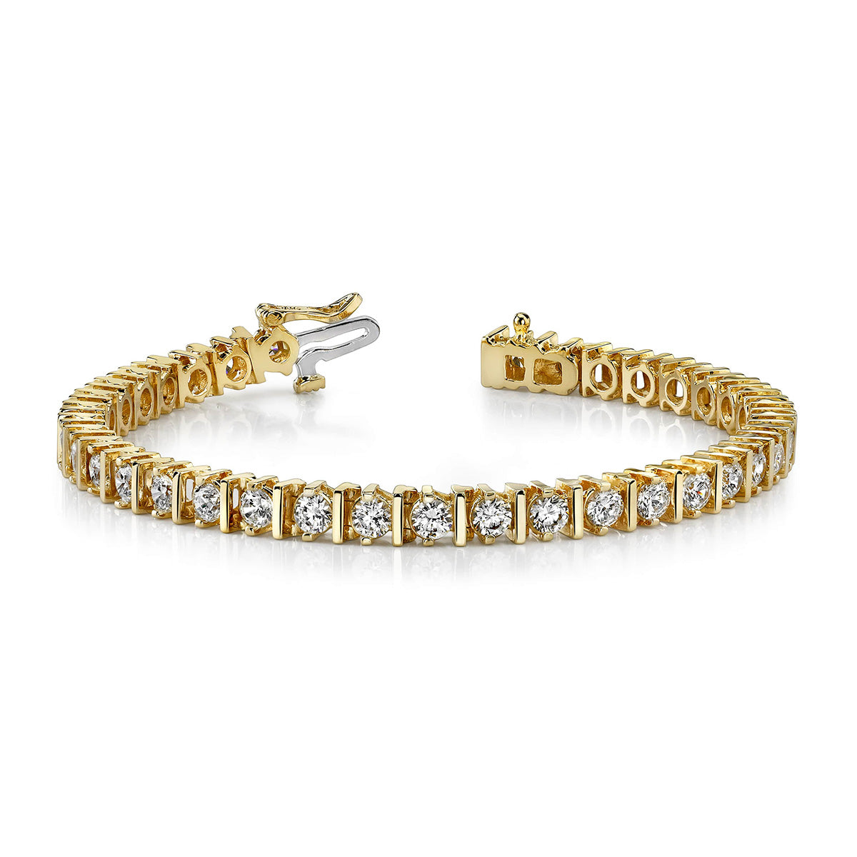 Classic Diamond Link Prong Set Tennis Bracelet