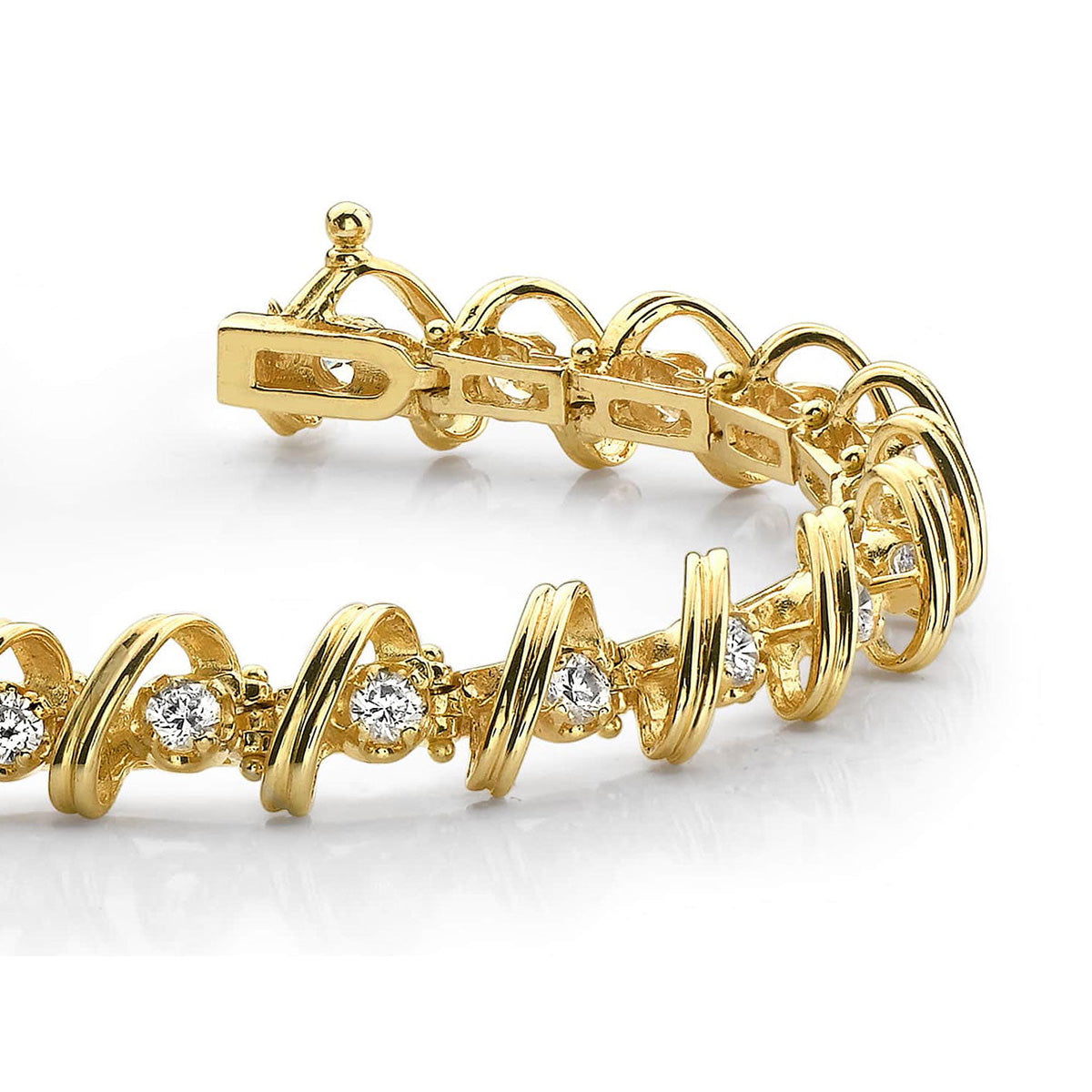 Diamond Twist Tennis Bracelet