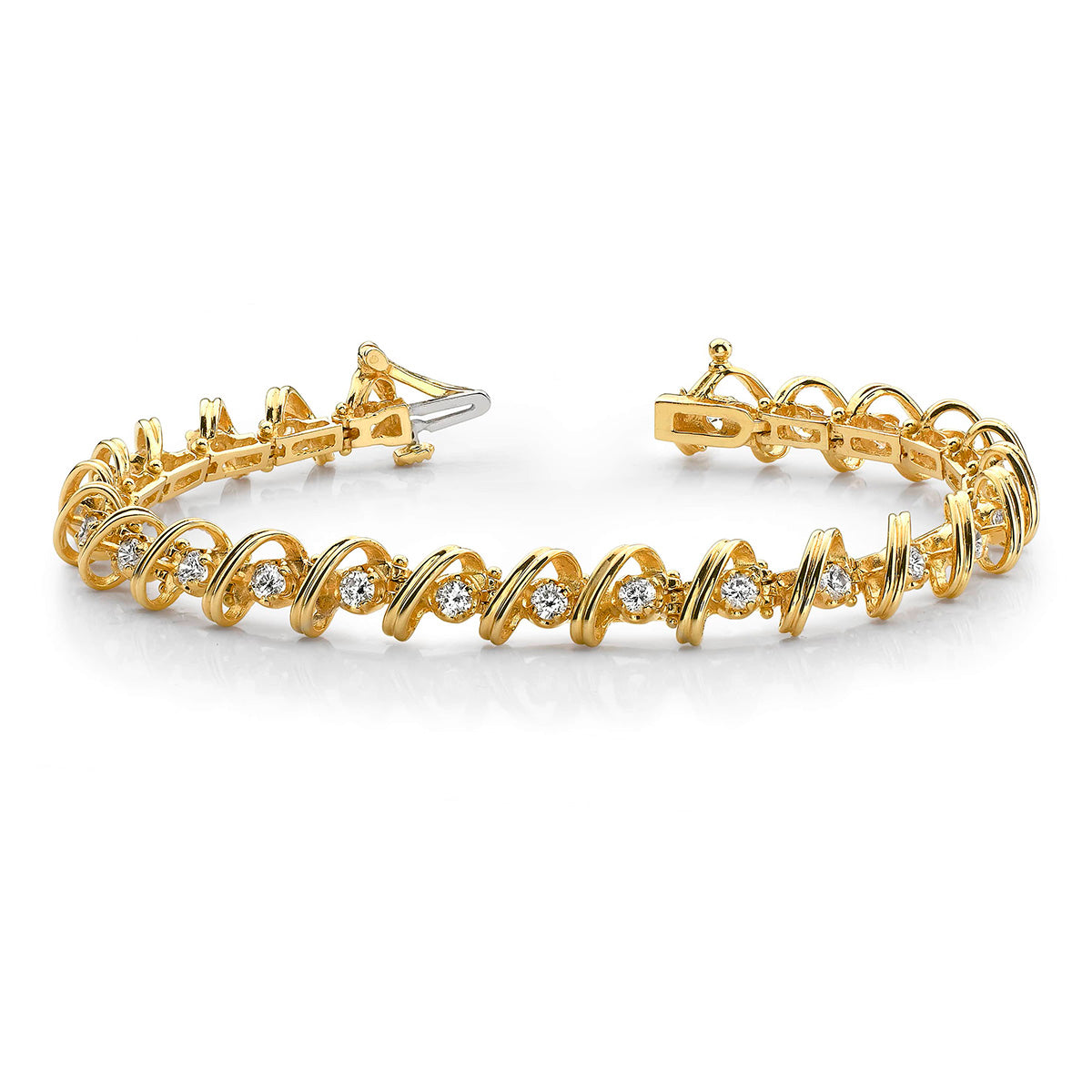 Diamond Twist Tennis Bracelet