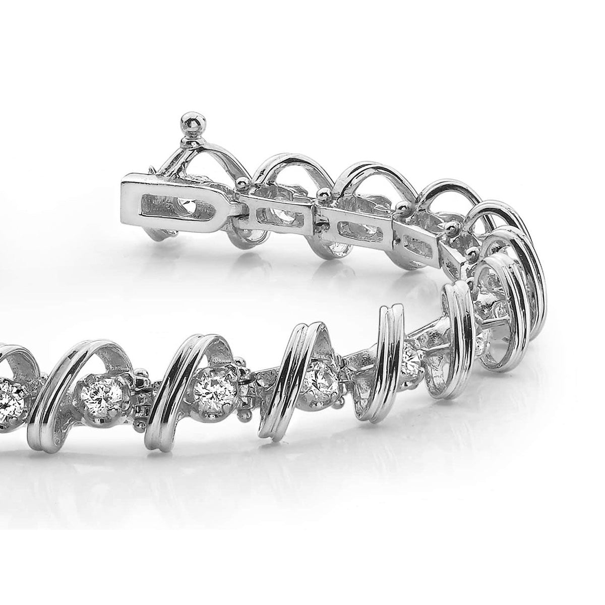 Diamond Twist Tennis Bracelet