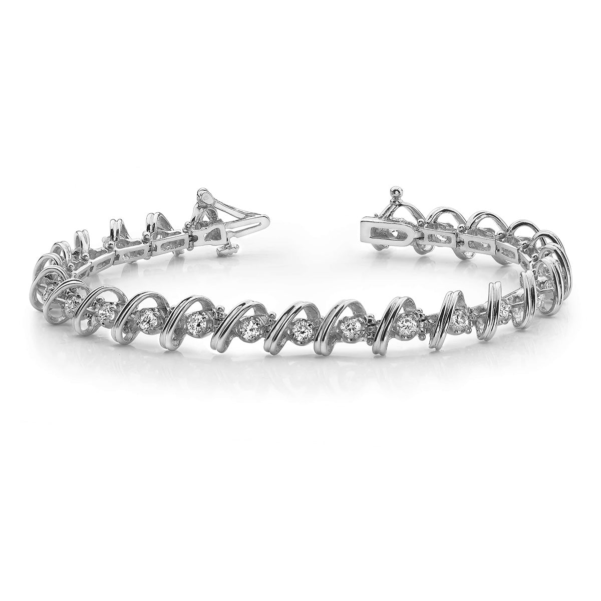 Diamond Twist Tennis Bracelet