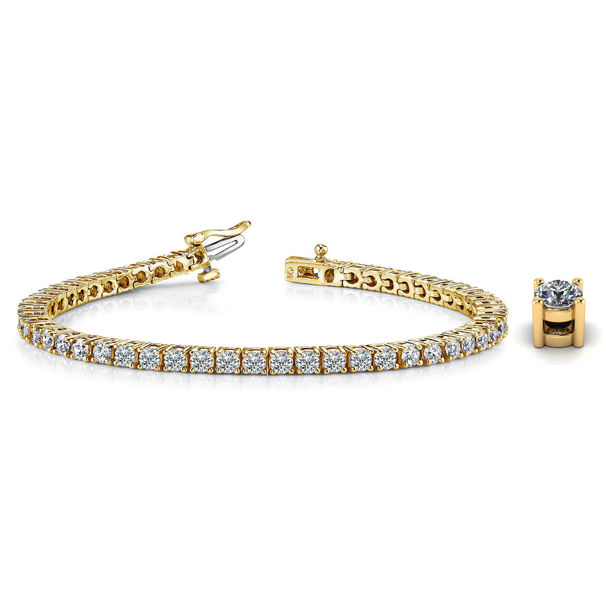 Four Prong Classic Tennis Bracelet