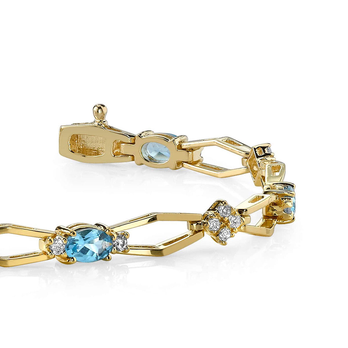 Enchanting Gemstone And Diamond Bracelet