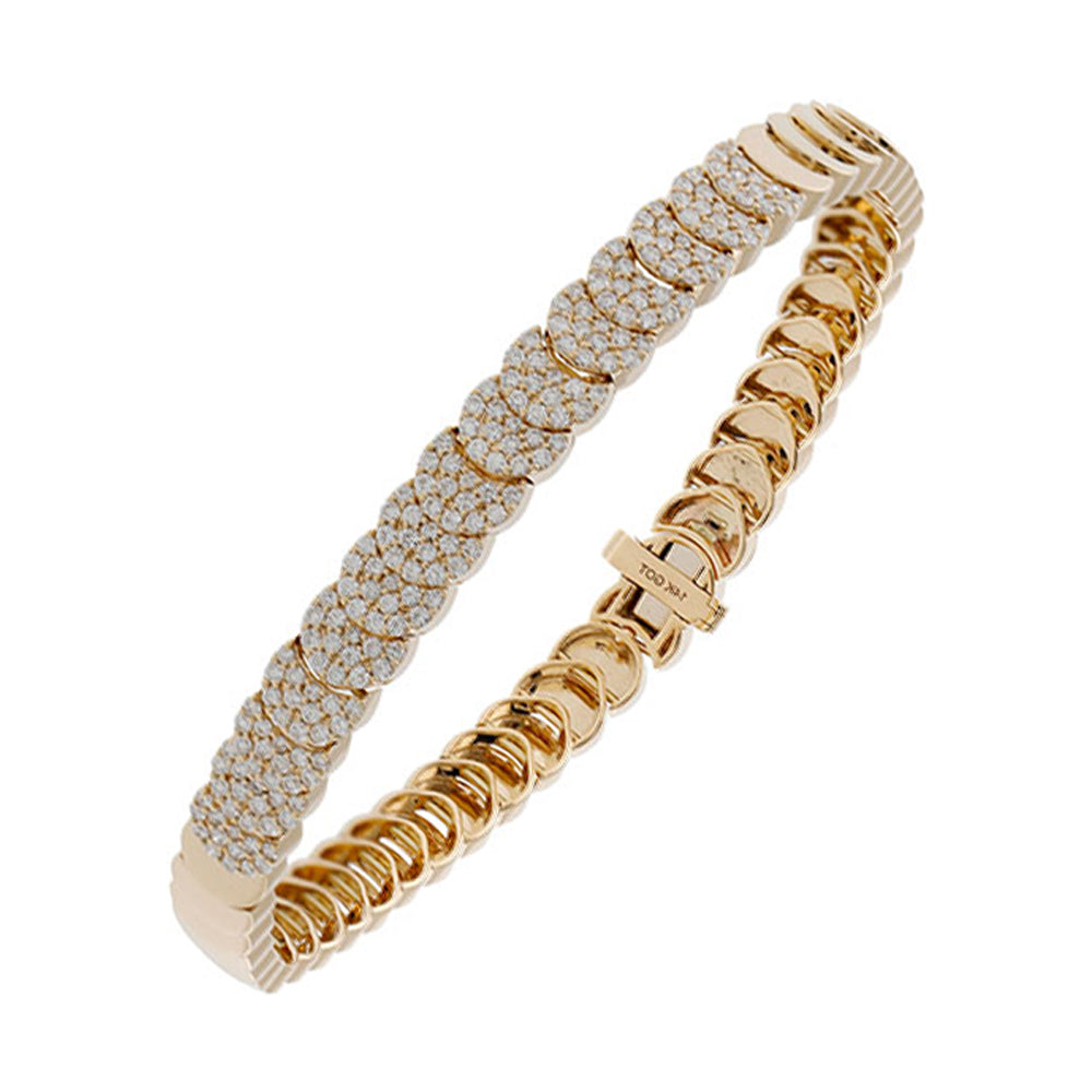 14K Yellow Gold Diamond 1.00 Ct Bracelet