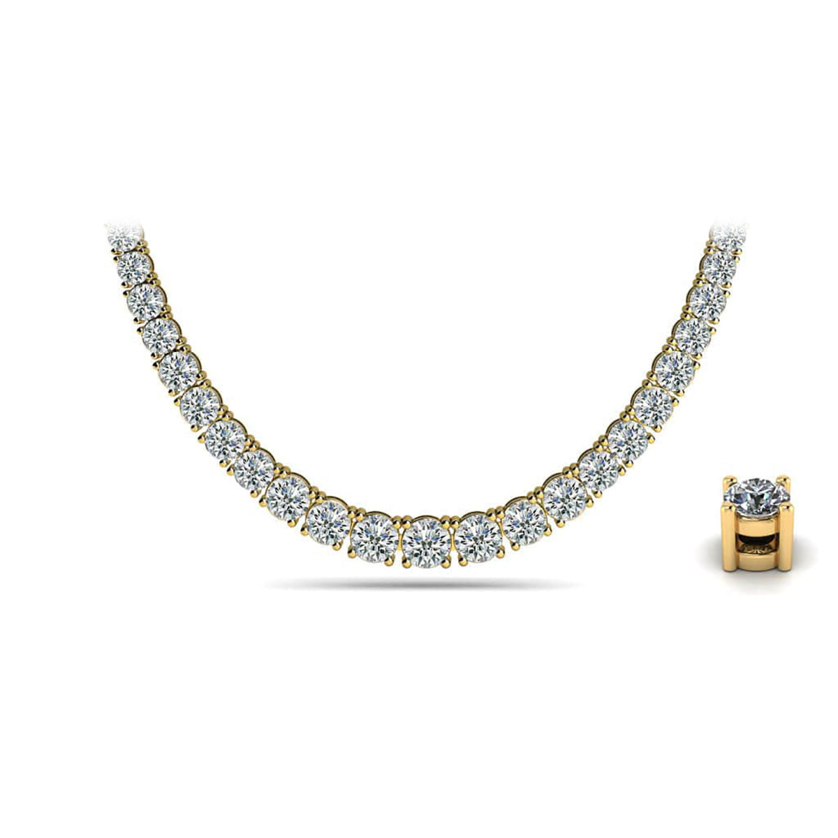 Graduated Diamond Necklace