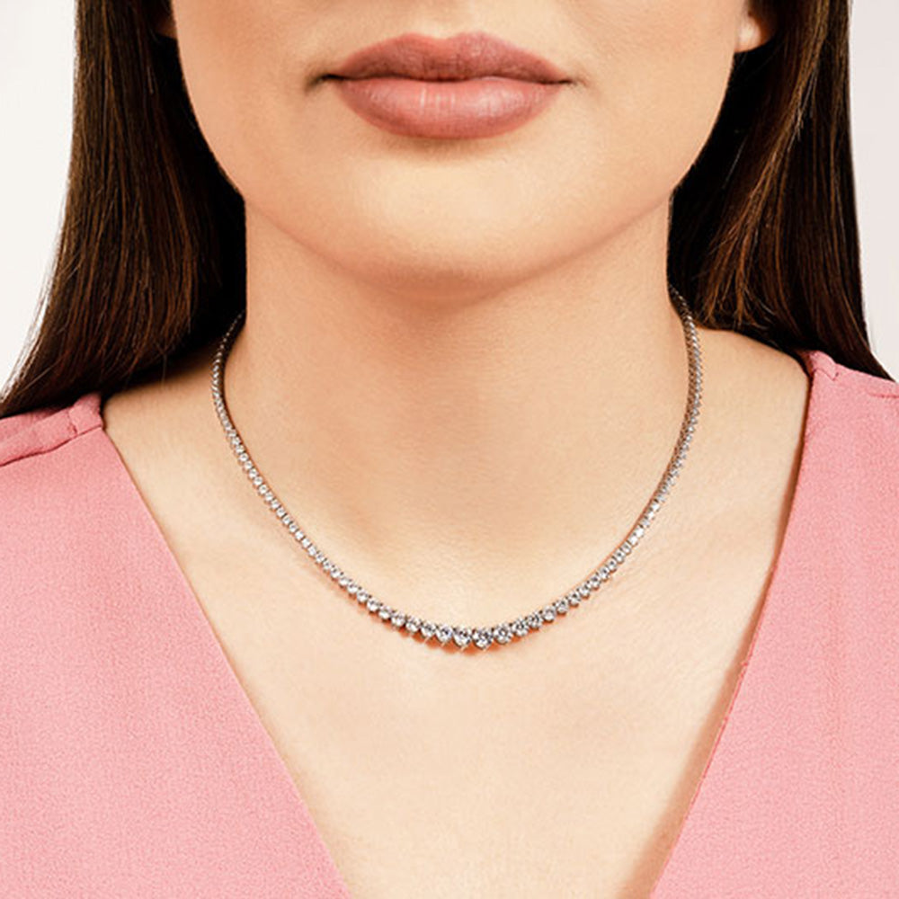 Graduated Red Carpet Diamond Necklace