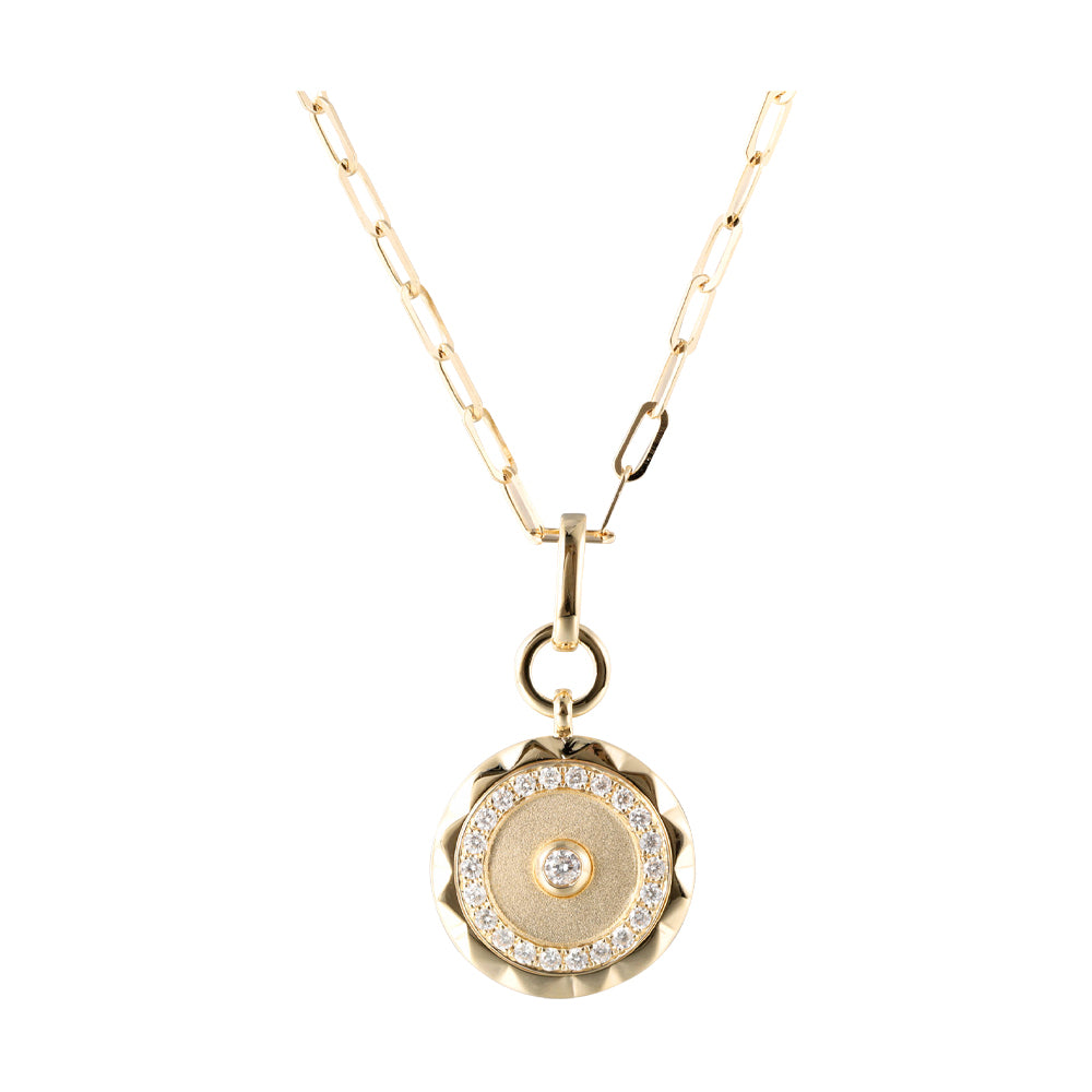 14K Yellow Gold Diamond 0.33 Ct Necklace