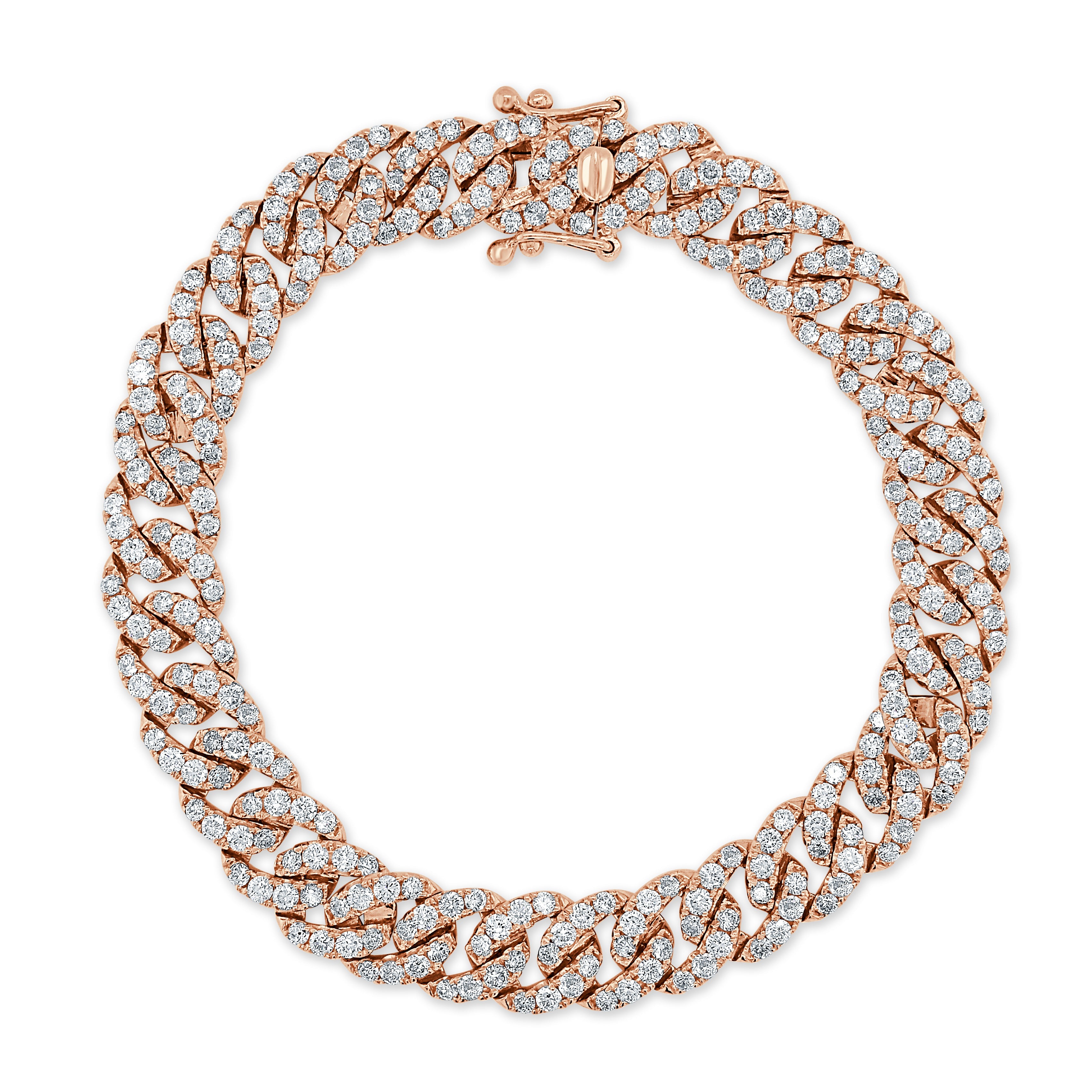 14k Gold & Diamond Link Bracelet