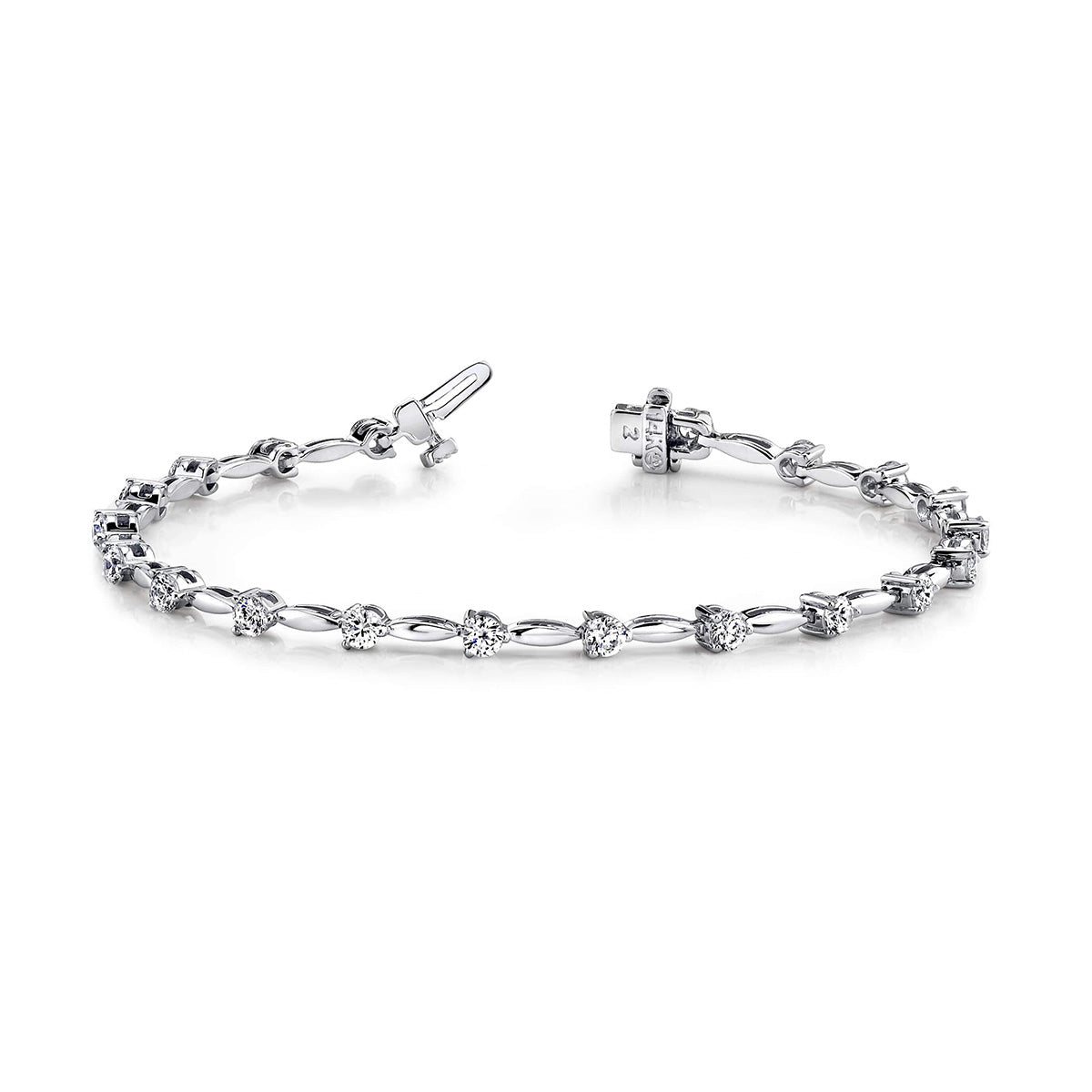 Alternating Diamond Drop Bracelet