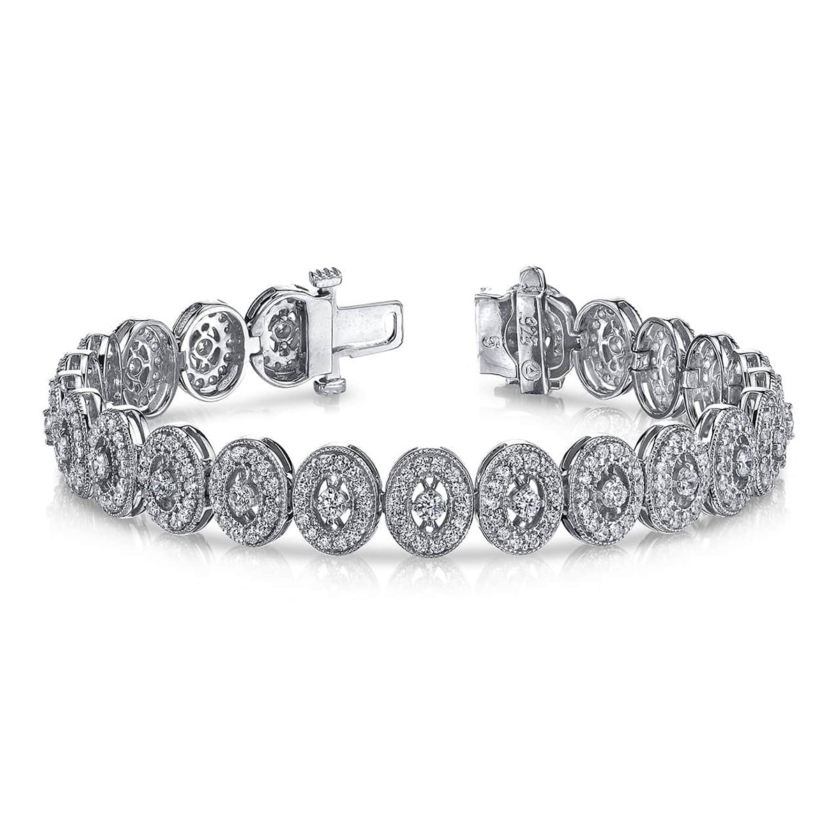 Ornate Diamond Link Bracelet