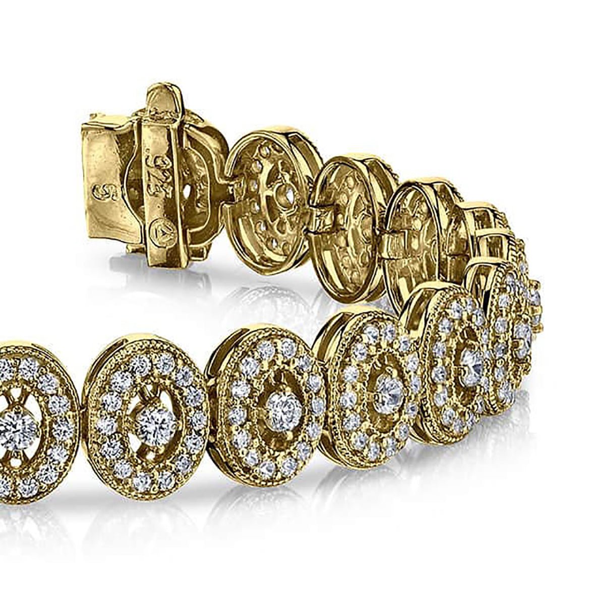 Ornate Diamond Link Bracelet