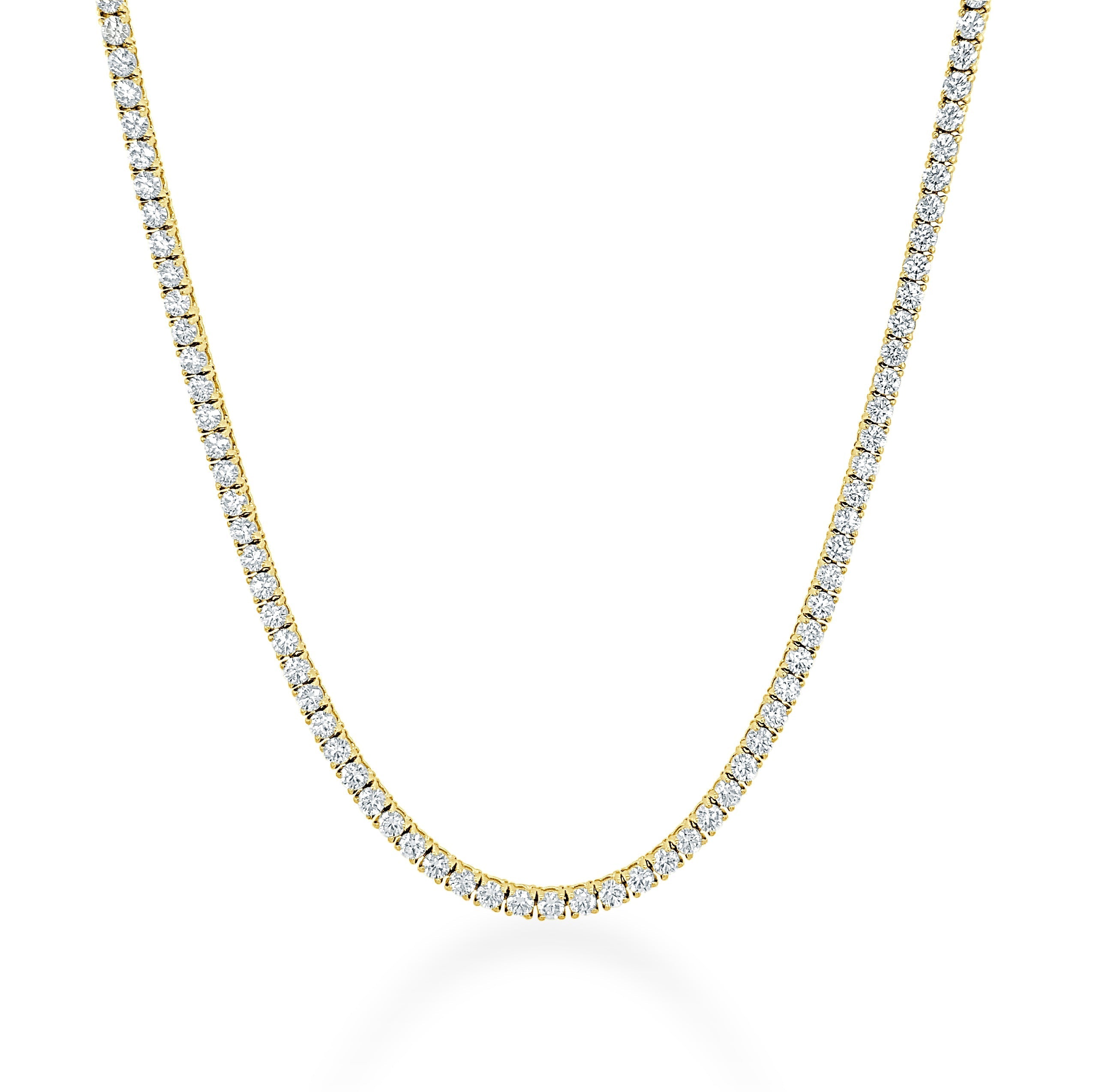 14k Gold & Diamond Tennis Necklace