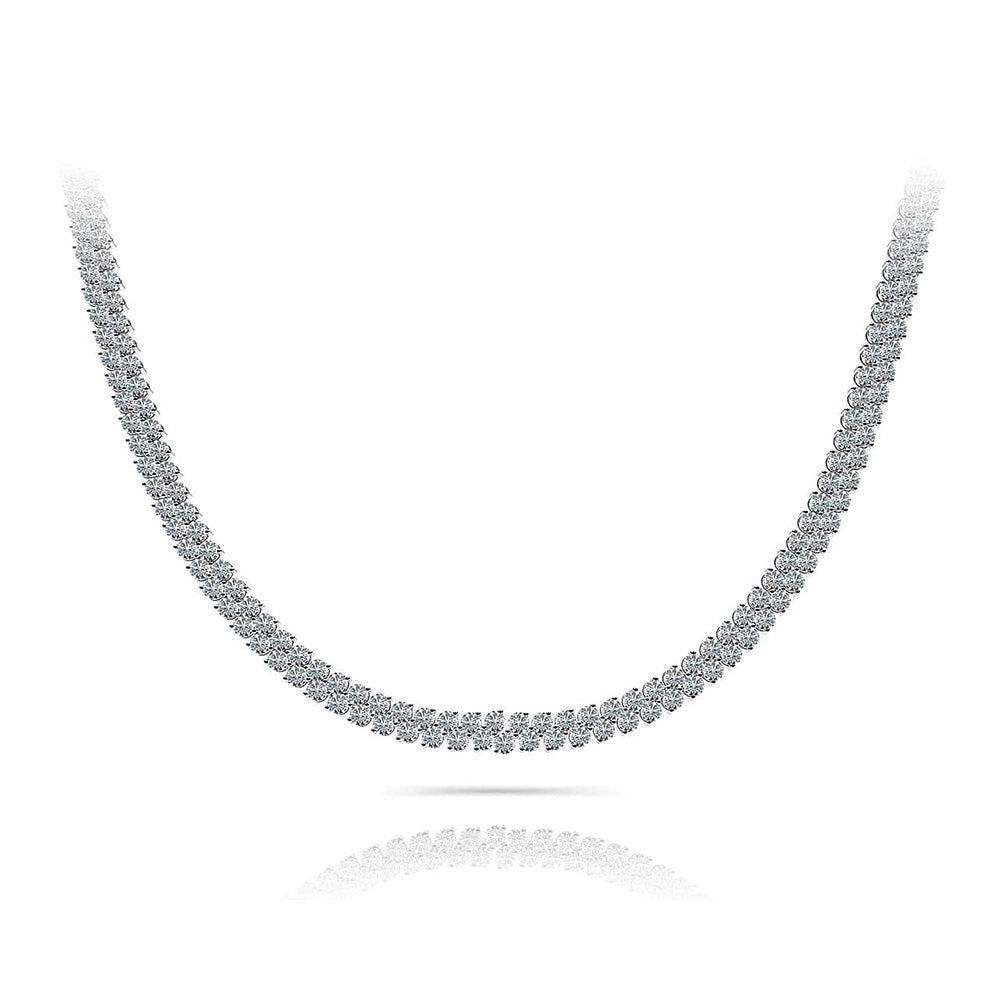 Slanted Diamond Necklace