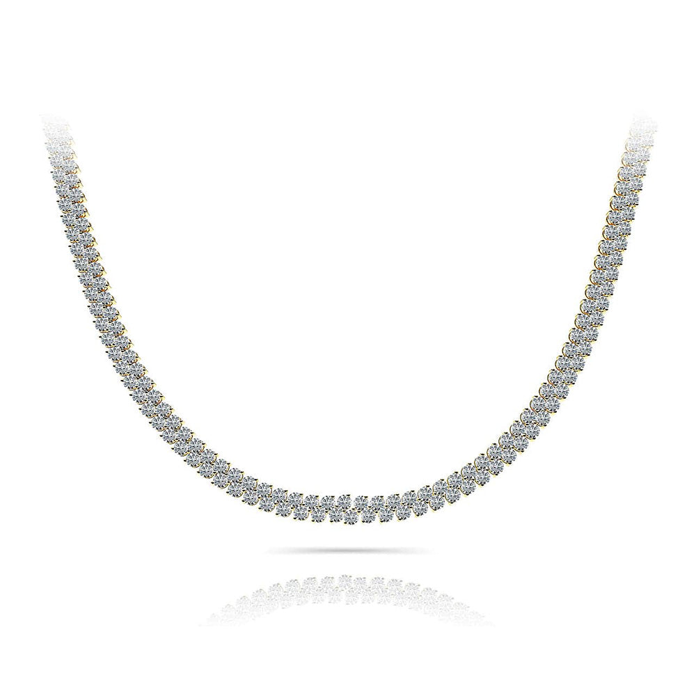 Slanted Diamond Necklace