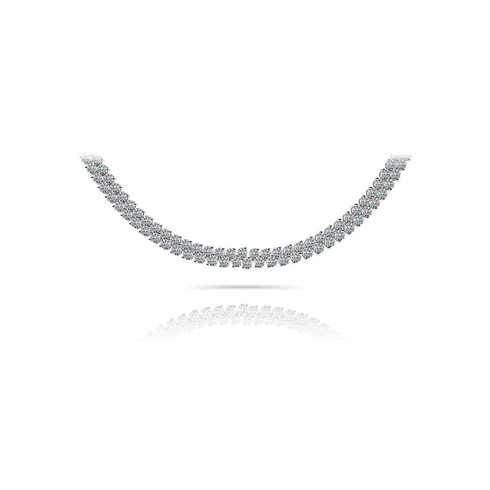 Slanted Diamond Necklace