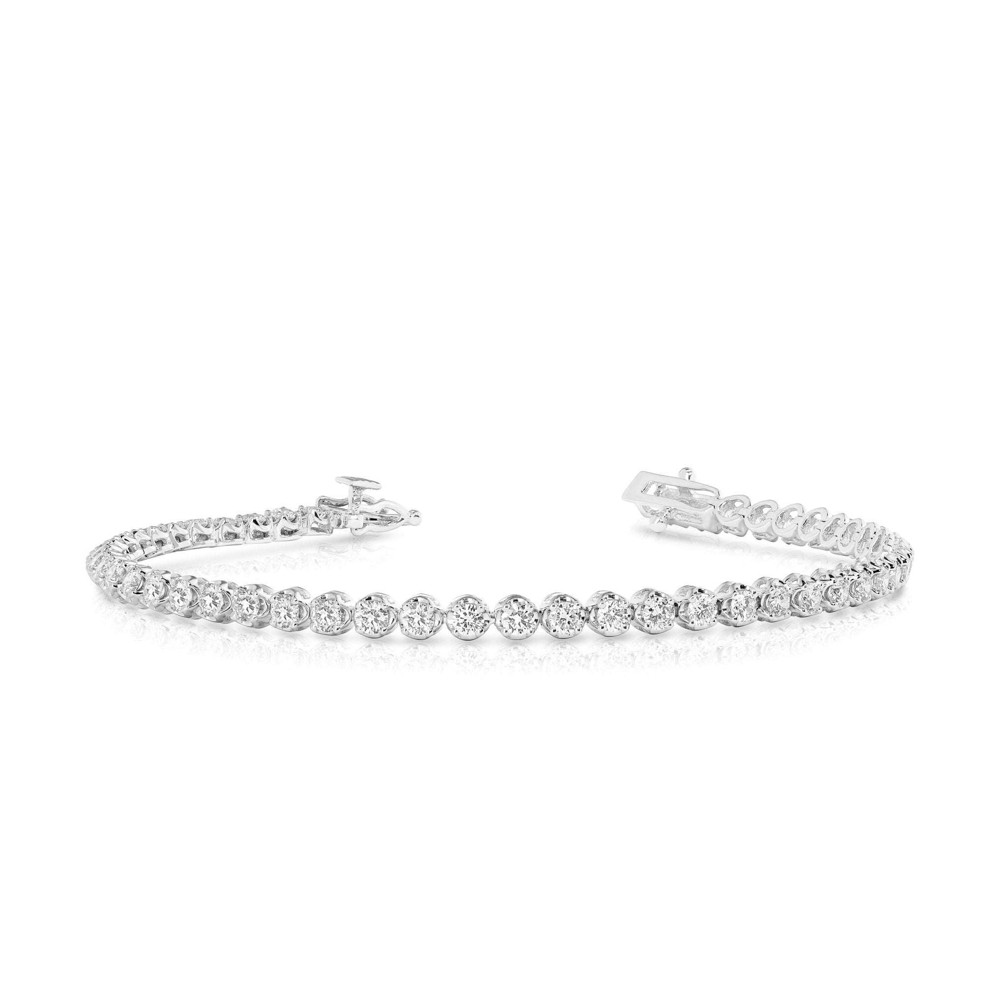 14K 3 Ct Premier Diamond Tennis Bracelet